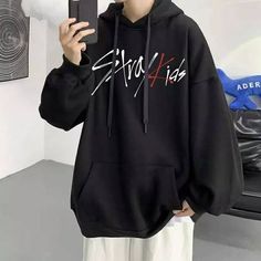 Kpop Stray Kids, Japanese Korean Fashion, Kawaii Hoodie, Korean Kpop, Mens Hoodies, Tomboy Outfits, Tomboy Style Outfits, Winter Sweatshirt