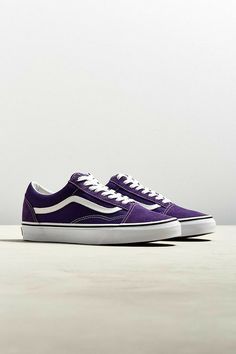 Kick Rocks, Urban Sneakers, Old School Vans, Cool Vans, Purple Shoes, Vintage Vans