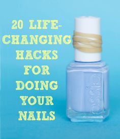 20 Life-Changing Hacks for Doing Your Nails - Spray PAM to dry your nails, use glue to remove glitter polish, and more! Art Tricks, Nail Polish Bottle, Behind Blue Eyes, Nail Art Hacks, Diy Manicure, Color Street, All Things Beauty, Up Girl