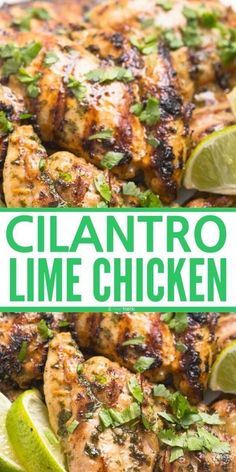 Cilantro Lime Chicken recipeclassic flavors in this quick easy chicken dinnercook it on the grillin a skilletor in the ovenKetoPaleoWhole30. Easy Healthy Chicken Dinner, Chicken Breast Easy, Resep Makanan Beku, Easy Healthy Chicken, Clean Eating Recipe, Lime Chicken Recipes, Chicken Dinner Recipe, Low Carb Soup Recipes, Boiled Egg Diet Plan