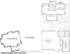 the floor plan for an apartment with two separate rooms