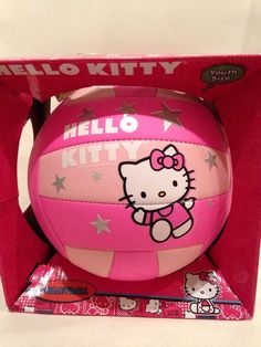 the hello kitty volleyball is in its box