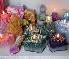 Goddess Provisions, Meditation Crystals, Crystal Candles, Crystal Decor