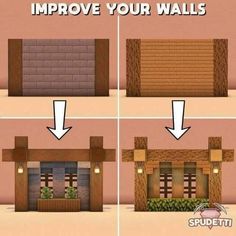 how to improve your walls in minecraft