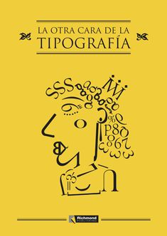 the cover of la otra cara del tipografa, written in black and yellow