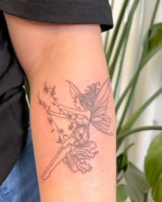 Fairy Tattoo Ideas, Faerie Tattoo, Swing Tattoo, Pixie Tattoo, Underarm Tattoo, Maching Tattoos, Whimsical Tattoos, Fairy Tattoo Designs, Fantasy Tattoos