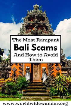 Bali scams and how to avoid them Bali Trip Planning, Trip To Bali, Bali Holidays