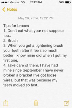 Tips for braces Braces Pros And Cons, Braces Essentials, How Are Braces Applied, Tips For Braces, Pretty Braces, List Of Things You Can’t Eat With Braces, Braces Problems