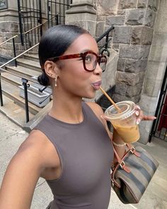 Selfie Filters, Glasses Inspiration, I'm Waiting For You, Sleek Bun, Black Femininity, How To Pose, Pretty Selfies, Cute Hairstyles