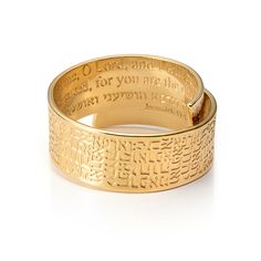 "Unique dainty gold wrap ring for men & women, Religious bible ring, Hebrew Christian healing jewelry. Unique unisex adjustable Hebrew ring. On the outer side of the ring, engraved in Hebrew in a beautiful pattern, the verse \"רפאני יהוה וארפא.\" It is a prayer for healing and health. On the inner side, I engraved both in Hebrew and English the \"Refuah prayer\" (Jeremiah 17:14). if you are looking for a gift that is not just an adornment but has a spiritual and powerful value - this ring is per Adjustable Wide Band Jewelry For Promise, Gold Spiritual Promise Ring, Adjustable Wide Band Engraved Ring For Gift, Gold Wide Band Stackable Rings Gift, Gold Spiritual Open Midi Rings, Spiritual Gold Open Midi Rings, Gold Spiritual Style Open Midi Rings, Gold Spiritual Midi Open Ring, Gift Wide Band Open Ring Engraved