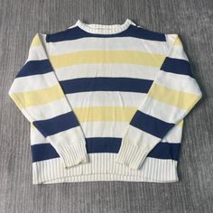 Vintage 90s Eddie Bauer Striped Pattern Basic Essential Preppy Casual Style Multi Color Knit Sweater Extra Large Women Condition:  Fair Used Condition  = Multiple Stains Throughout Sweater Due To Age And Wear Measurements: Please see photos above for all measurements IF YOU BUY TWO OR MORE ITEMS USE THE CODE BUNDLE @ CHECK TO SAVE 20% WE SHIP WITHIN 24 HOURS AFTER PURCHASE! Please be aware that we do not offer free returns!! The Buyer is responsible for the cost of the return label. Preppy Casual, Eddie Bauer, Stripes Pattern, Sweater Outfits, Casual Style, Knit Sweater, Vintage 90s, Extra Large, Knitted Sweaters