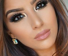 Brown Smokey Eye Makeup, Maquillage Yeux Cut Crease, Mekap Mata, Smokey Eye For Brown Eyes, Beauty Make-up, Braut Make-up, Makijaż Smokey Eye, Light Makeup, Makeup Goals