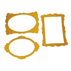 the gold glitter picture frame cutouts are on sale