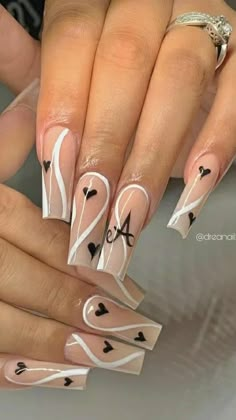 Acrylic Nails Nude, French Tip Acrylic Nails, Short Square Acrylic Nails, Long Acrylic Nails Coffin, Unique Acrylic Nails