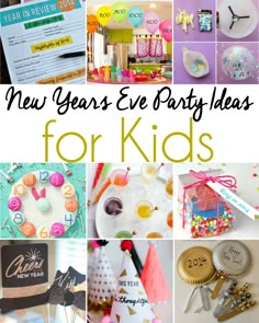 new year's eve party ideas for kids that are fun and easy to make