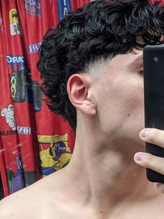 Upper Fade Haircut, Causal Formal Outfits Men, Curly Mullet Men Aesthetic, Low Taper Sides Only, Very Short Curly Hair Men, Tapered Fade Mullet Men, Low Burst Fade Curly Hair, Taper Mullet Curly Hair, Mullet With Taper