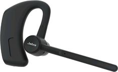 the jabra in - ear headphones are black