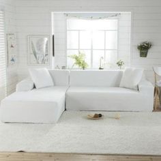 White Waterproof Sofa SlipCover. Furniture 123, Microfiber Couch, Corner Sofa Covers, Clean Couch, Sofa Protector, Old Sofa, Clean Sofa, Sectional Slipcover, Slip Covers Couch