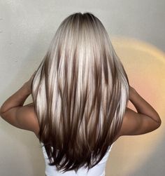 Long Brown Hair With Chunky Blonde Highlights, Medium Brown Hair Color With Lowlights, Blonde Hair With Dark Blonde Lowlights, New Hair Trends 2023 Long, Light And Dark Hair Color Ideas, Lo Lights For Blonde Hair, Bl9nde Hair Colors, Dimensional Blonde With Lowlights Fall, Lowlights With Blonde Hair