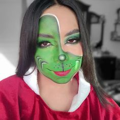 Maquillaje navideño con un toque de glamour ✨ #christmasmakeup #maquillajenavideño #christmas Christmas Makeup, Grinch, Christmas