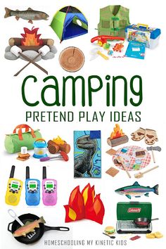 the cover of camping pretend play ideas