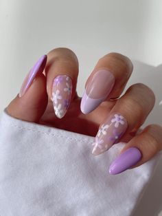 Uñas Ideas, Unghie Nail Art, Purple Nail Designs, Lavender Nails, Broken Nails, Prom Nails