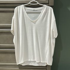 Brand New, Never Worn. Gap Tops For Spring Layering, Gap Tops For Spring, Casual Layering Tops By Gap, Casual Gap Tops For Layering, Gap T-shirt For Everyday Spring Wear, Gap Tops For Everyday Spring Wear, White Scoop Neck Top For Layering, Gap Basic Summer Tops, White Everyday Gap Tops