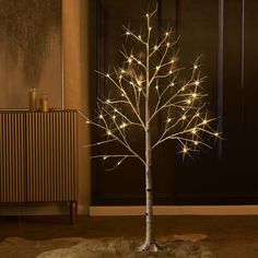 PRICES MAY VARY. 🎄【Realistic faux tree】With white birch bark texture covered,including the base.(NOT just tape wrapped) Invisible wire well hidden inside of the tree,handmade as a piece of art.Easily bringing the look of nature to your home. 🎄【UPGRADED full branches】Different from others on the market,more twigs growing on the branches,looks vivid and vibrant.They are excellent items to place at the front door to offer visitors a warm welcome. 🎄【Bendable tree branches】These branches are stron White Twig Tree, Birch Christmas Tree, Tree With Lights, White Birch Trees, Warm White Lights, Twig Tree, Faux Tree, White Tree, Valentines Day Weddings