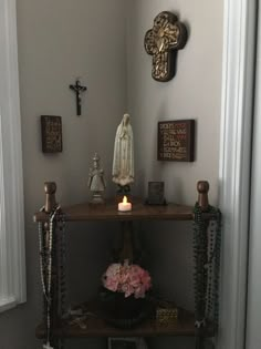 Catholic Home, Home Altar, Prayer Room, Dream Room Inspiration, God Loves You