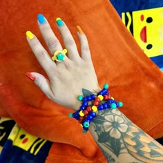 Clown Kandi cuff and ring set clowncore bracelet jewelry accessories  Handmade clown style Kandi crown cuff and ring set in primary colors  Tags; clown clowncore kidcore weirdcore pony beads rave rainbow kandi kid jewelry accessories Clowncore Accessories, Kandi Crown, Clowncore Kandi, Clown Kandi, Clowncore Kidcore, Clown Style, Clown Halloween Costume, Rainbow Kandi, Kid Jewelry