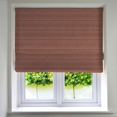 McAlister Textiles Colorado Geometric Red Roman Blind Roman Blinds Standard Lining 130cm x 200cm Blinds Bay Window, Large Window Treatments, Bay Window Blinds, Conservatory Blinds, Blinds For French Doors, Colorado Design, Traditional Cushions, Geometric Curtains, Wedgewood Blue