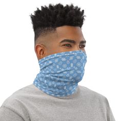 This neck gaiter is a versatile accessory that can be used as a face covering, headband, bandana, wristband, and neck warmer. Upgrade your accessory game and find a matching face shield for each of your outfits. • 95% polyester, 5% elastane (fabric composition may vary by 1%) • Fabric weight: 6.19 oz/yd² (210 g/m²) • Breathable fabric • Washable and reusable • Four-way stretch fabric that stretches and recovers on the cross and lengthwise grains • One size • Printed on one side, reverse side is Green Face Mask, Men Face, Headband Bandana, Tube Scarf, Best Face Mask, Skull Fashion, Neck Gaiters, Dust Mask, Face Covering