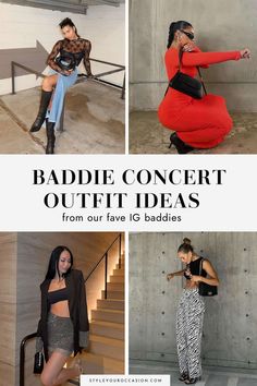 Looking for trendy Baddie outfits or cool concert outfits? This list of baddie concert outfits are perfect for a night out, party night, going out for a birthday, or a casual show with friends. You’ll love the IG baddie outfits for spring, summer, fall, and winter. There’s chic outfits with skirts, dress ideas, pants, jumpsuits, simple looks and more. Going Out Outfits Dancing, Slip Dress Concert Outfit, Simple Clubbing Outfits, Baddie Concert Outfits Summer, Outfit For Night Out Club, 21st Birthday Outfits Spring, Outfits For A Concert, Comedy Club Outfit, Cool Concert Outfits