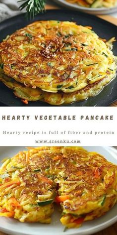 hearty vegetable pancake recipe for breakfast or brunch