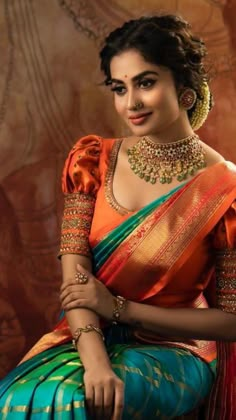 Silk Saree Blouse Designs Patterns, Bride Hairstyle, Sari Design, Wedding Saree Blouse Designs