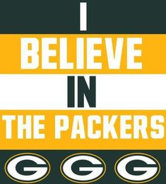 i believe in the packers poster