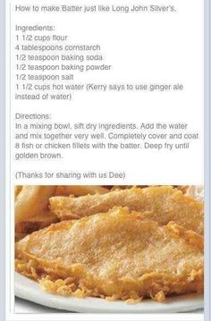 a recipe for baked fish on a plate