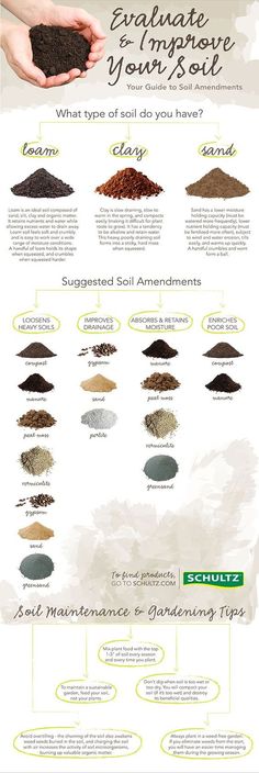 an info sheet describing different types of soil