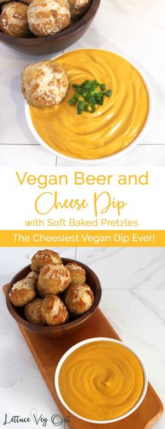 vegan beer and cheese dip with soft baked pretzels the best vegan dip ever