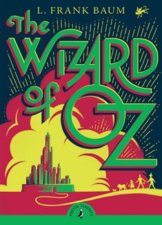 the wizard of g7 by l frank baum book cover with an image of a castle