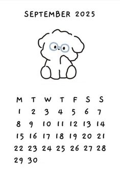 a calendar with an elephant drawn on it