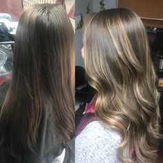 Caramel balayage #firstime #balayage #BalayageHighlights #beautifulhairstyle #caramelhighlights Balayage Blond, Highlights Curly Hair, Black Hair Balayage, Hair Streaks