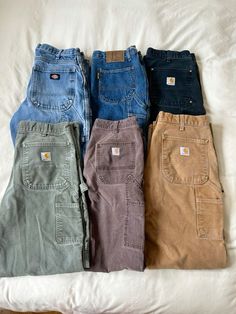 Button Ups Outfits, Cute Outfits Pants, Granola Shoes, Hobo Clothes, Dad Outfits, Surfergirl Style, Thrifted Outfits, Carhartt Pants, Guys Clothing Styles