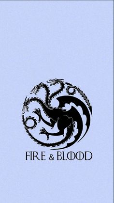 the logo for fire and blood