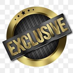 gold and black logo with the word executive on it, transparent background png clipart