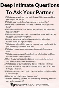 Questions To Ask Your Partner, Deep Conversation Starters, Questions To Get To Know Someone, Conversation Starters For Couples, Deep Questions To Ask, Great Questions