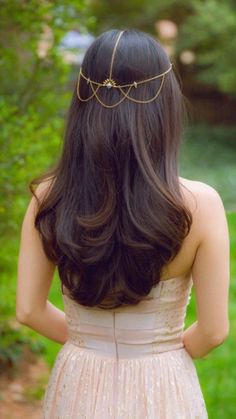 Wedding Hairstyles Medium Length, Hair Chains, Super Hair, Easy Hair, Wedding Hairstyles For Long Hair, Sleek Fashion, Hair Dos, Trendy Hairstyles, Pretty Hairstyles