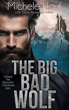 the big bad wolf book cover with a bearded man in black leather jacket and beard