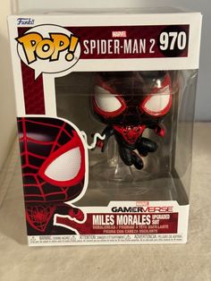 the spider - man pop vinyl figure is in its box