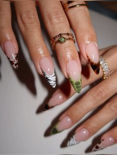 Nail Guide, Nagellack Trends, Autumn Nail, Y2k Nails, Leopard Nails, Animal Print Nails